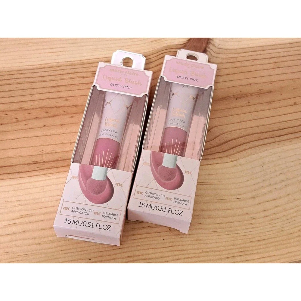 Marie Claire Liquid Blush Dusty Pink Bundle Of Two .51 FL OZ New In Box